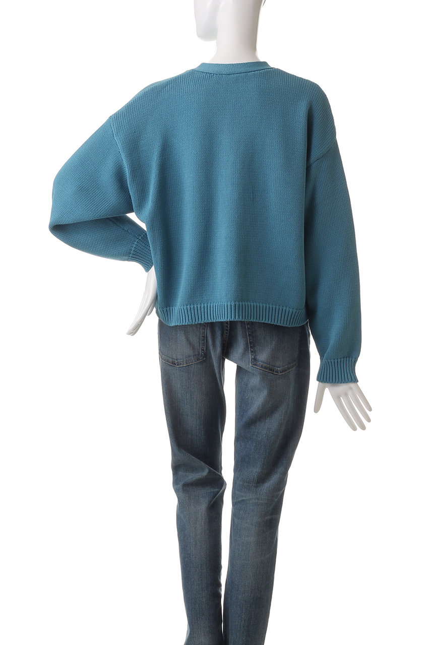 DEMYLEE - 【新品】  DEMYLEE / デミリー | コットン Vネック ニットカーディガン | S | ブルー | レディース DEMYLEE デミリー カーディガン URIKA CARDIGAN WSR23110