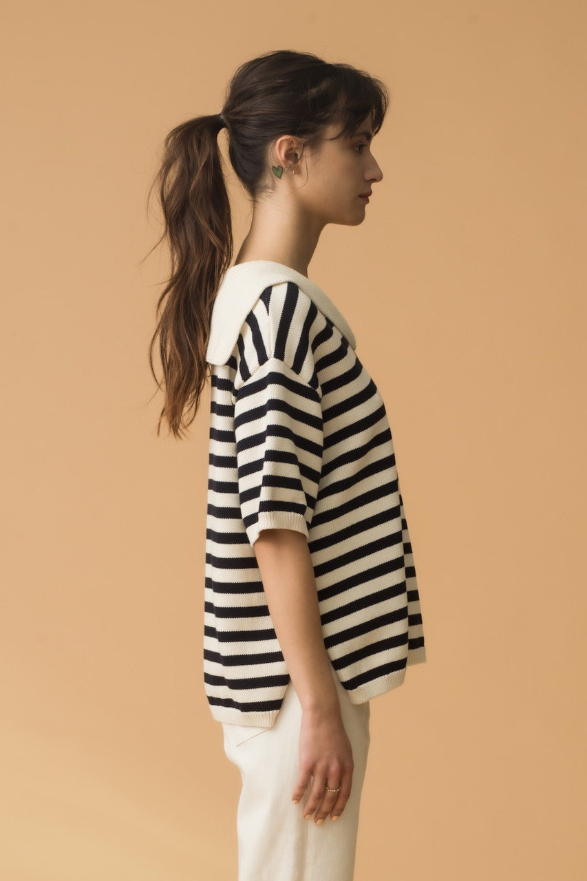 DEMYLEE(デミリー)｜JANE STRIPE ソフトコットン セーラーカラー