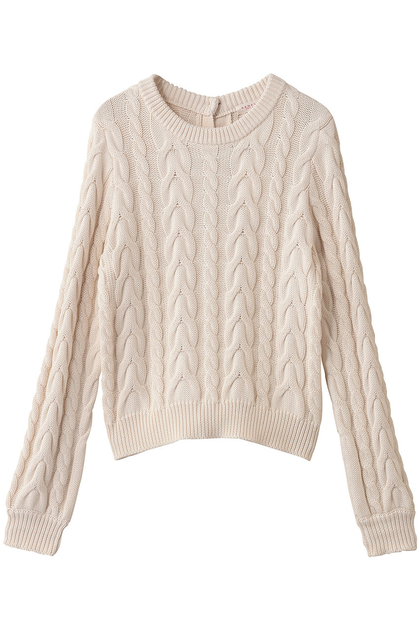 デミリー/DEMYLEEのHILDA ソフトコットン 2WAYケーブルニット(オフホワイト/4210800047)