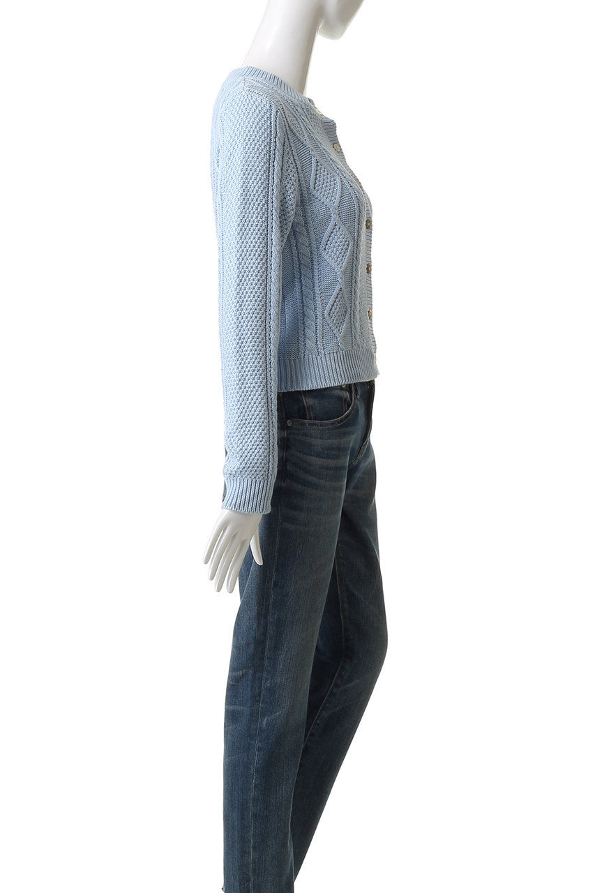 美品 定価5.8万 デミリー IENA取扱 ケーブルニットカーディガン ゆったり DEMYLEE(デミリー)｜COLETTE ソフトコットン ケーブルニット