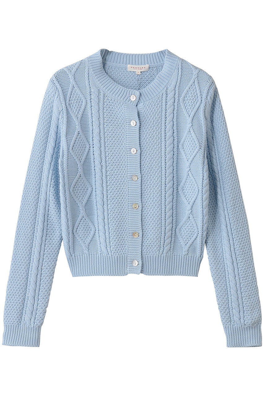 COLETTE ソフトコットン ケーブルニットカーディガン