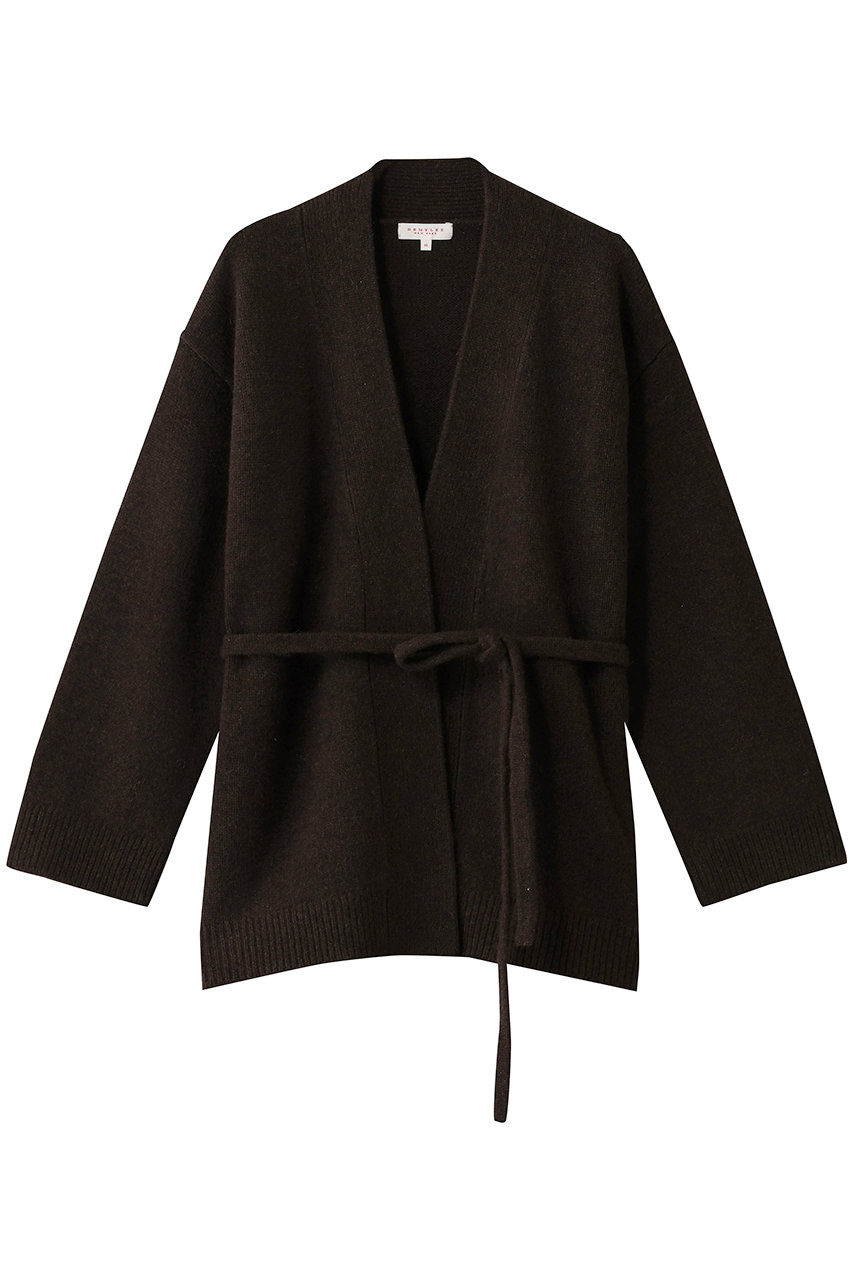 DEMYLEE KALI ヤクウール ロングニットカーディガン (ブラウン, XS) デミリー ELLE SHOP