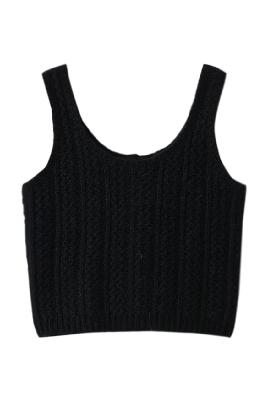デミリー/DEMYLEEのKIMORA アルパカ ケーブルニットベスト(ブラック/4210800146)