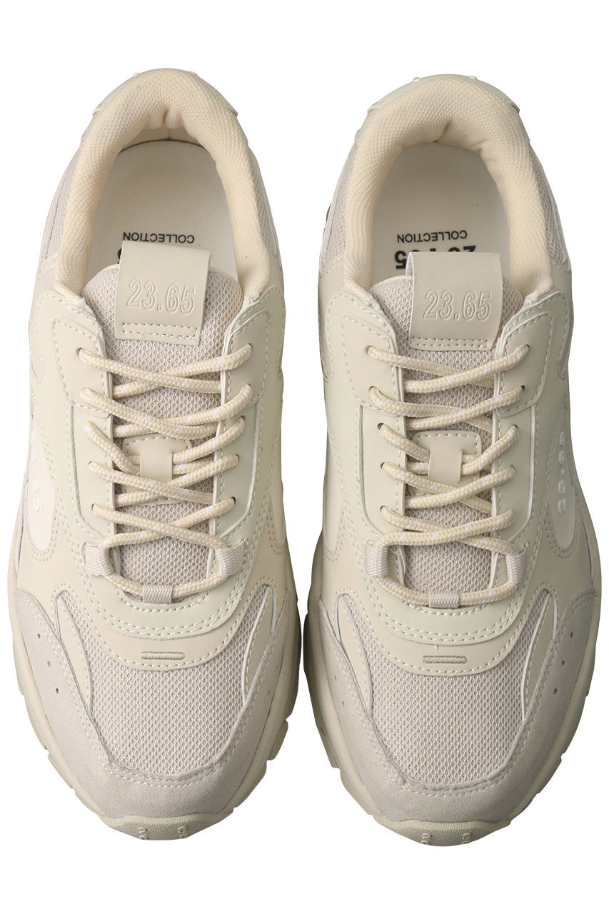 Esmeralda エスメラルダ Unisex 23 65 Dobi レースアップダットスニーカー ホワイト の通販 Elleshop エル ショップ