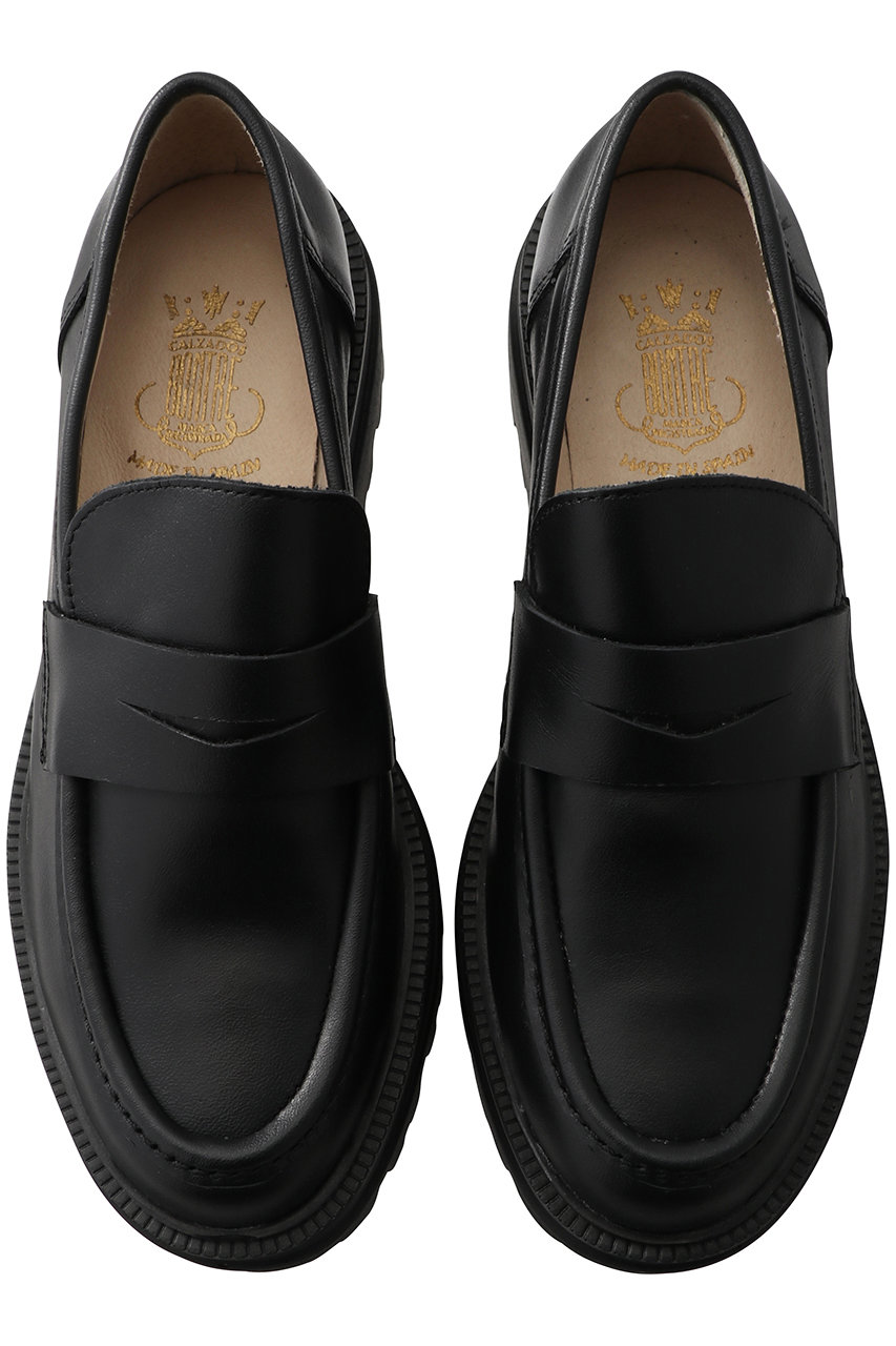 Esmeralda(エスメラルダ)｜【BONTRE】厚底ローファー/ブラック の通販  