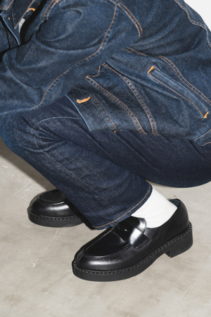 エスメラルダ/Esmeraldaの【BONTRE】厚底コインローファー(130400/130403)