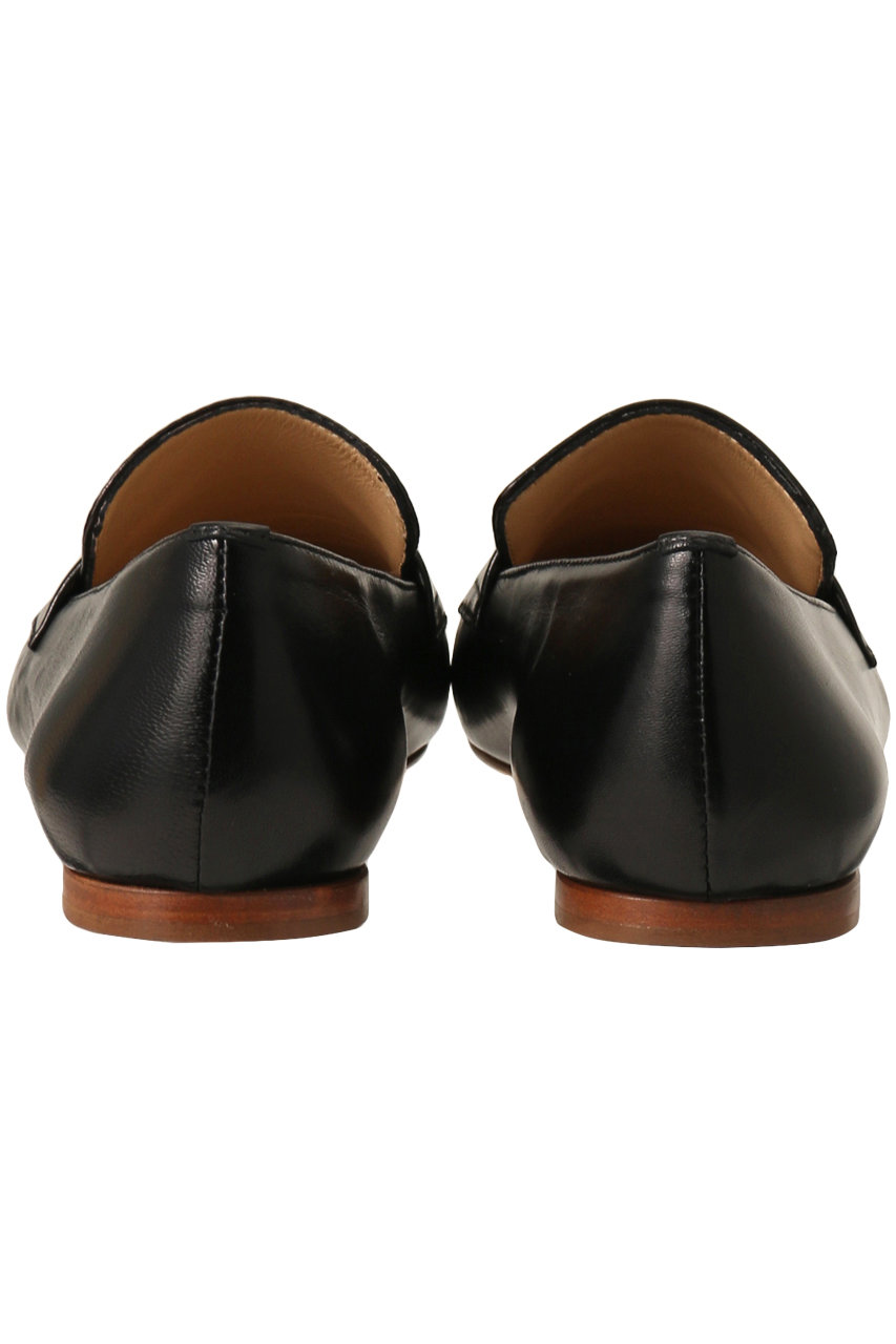 FABIO RUSCONI 【美品】黒 タッセルモカシン 　Size38 ファビオルスコーニ FABIO RUSCONI スクエアトゥタッセル
