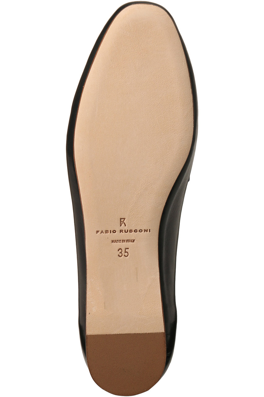 FABIO RUSCONI 【美品】黒 タッセルモカシン 　Size38 訳あり新品】 ファビオルスコーニ FABIO RUSCONI タッセル
