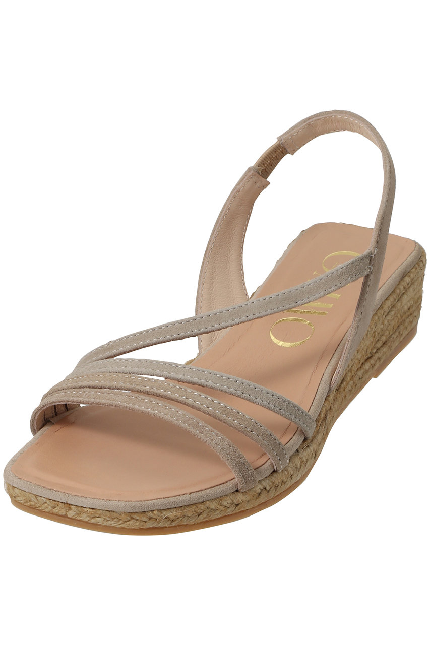 Esmeralda 【GAIMO】ラインベルトジュートサンダル (グレー, 37(約23.5cm)) エスメラルダ ELLE SHOP Esmeralda 【GAIMO】ラインベルトジュートサンダル (グレー, 37(約23.5cm)) エスメラルダ ELLE SHOP