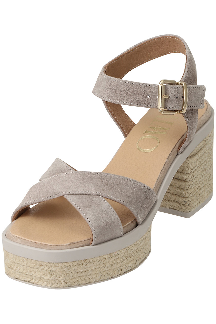 Esmeralda 【GAIMO】クロスストラップ プラットフォームサンダル/MANU (トープ, 37(23.5cm)) エスメラルダ ELLE SHOP Esmeralda 【GAIMO】クロスストラップ プラットフォームサンダル/MANU (トープ, 37(23.5cm)) エスメラルダ ELLE SHOP