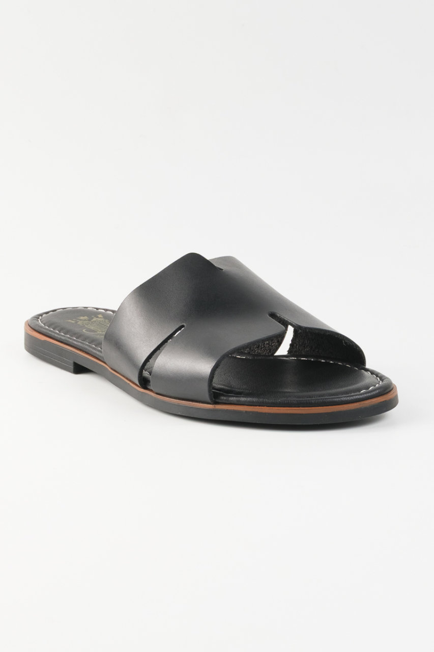 その他ブランド / esmeralda/サンダル/36/BRW/レザー Esmeralda(エスメラルダ)｜カットデザインフラットサンダル/ブラック