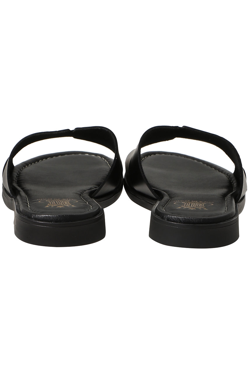 Esmeralda(エスメラルダ)｜カットデザインフラットサンダル/ブラック