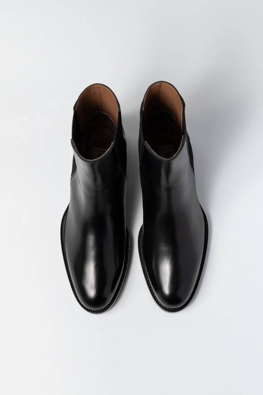 36.5 SARTORE サイドゴア　ショートブーツ　黒　レザー　23.5 Esmeralda(エスメラルダ)｜【SARTORE】サイドゴアショートブーツ/BLK