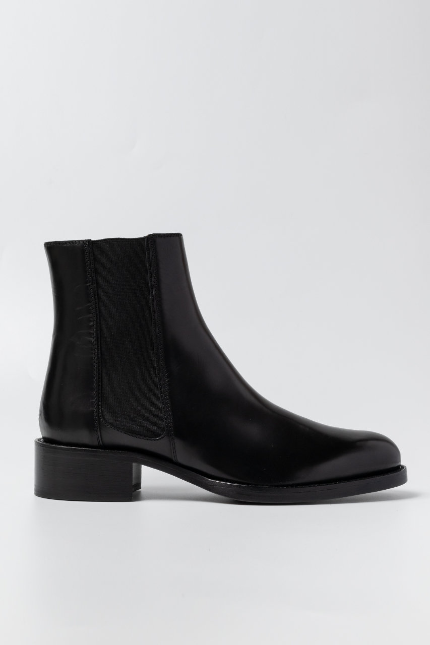 36.5 SARTORE サイドゴア　ショートブーツ　黒　レザー　23.5 Esmeralda(エスメラルダ)｜【SARTORE】サイドゴアショートブーツ/BLK