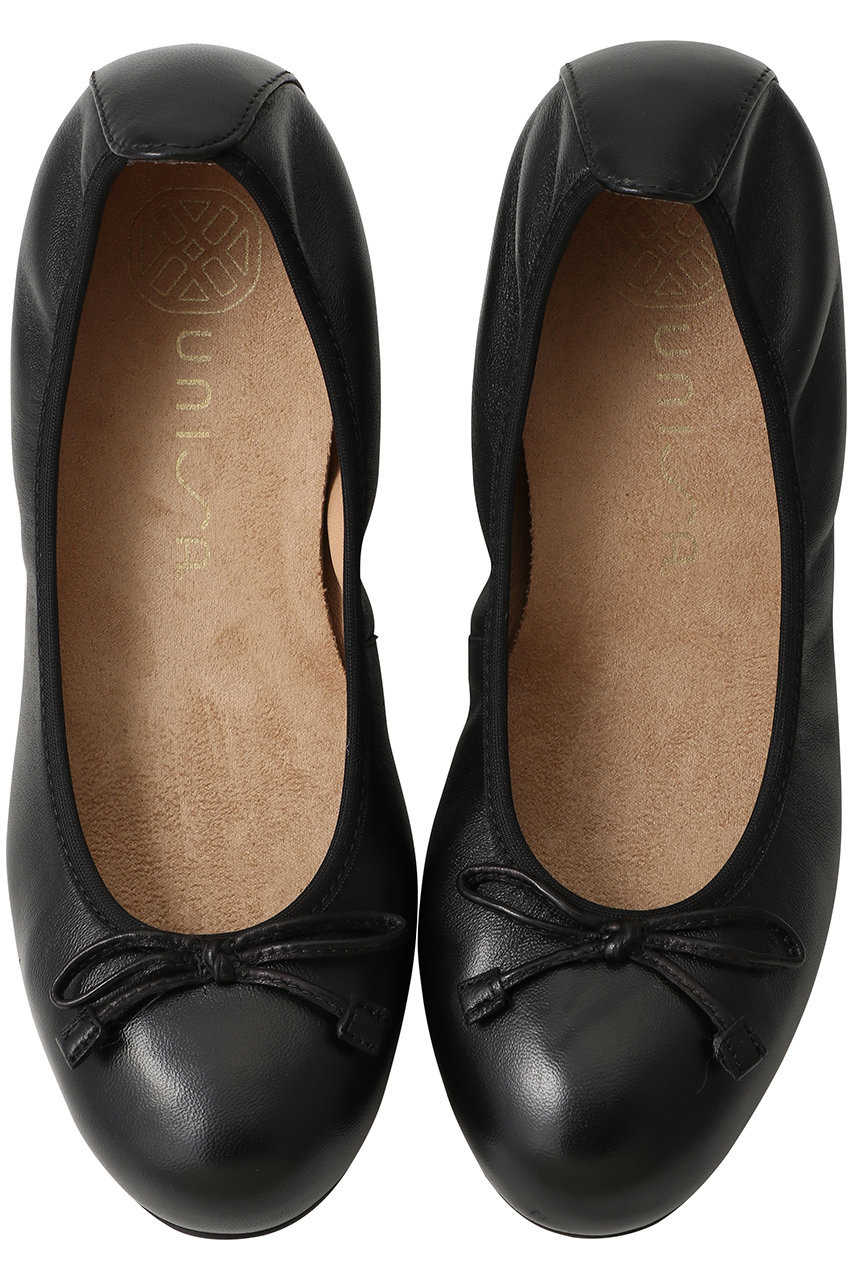 Esmeralda 【UNISA】バレエシューズ (ブラック, 39(24.5cm)) エスメラルダ ELLE SHOP