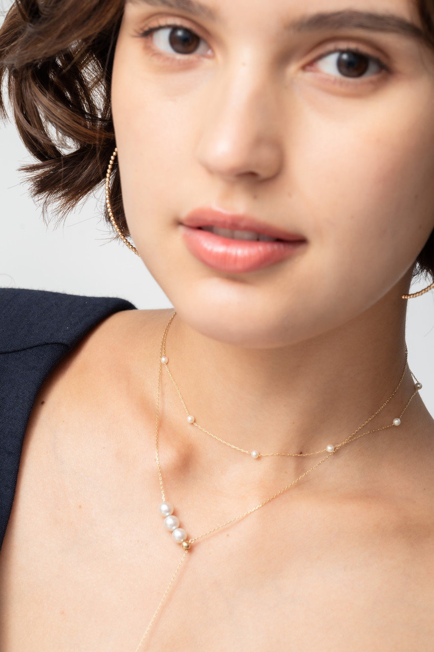 MIZUKI(ミズキ)｜SBN148 フローティングアコヤパールネックレス