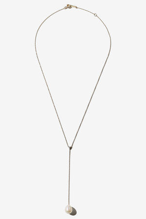 ミズキ/MIZUKIのSBN290 パール＆ダイヤモンドYネックレス(150200/150201)