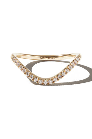 ミズキ/MIZUKIのSBR107 ウェーブ ダイヤモンド リング(150400/150401)