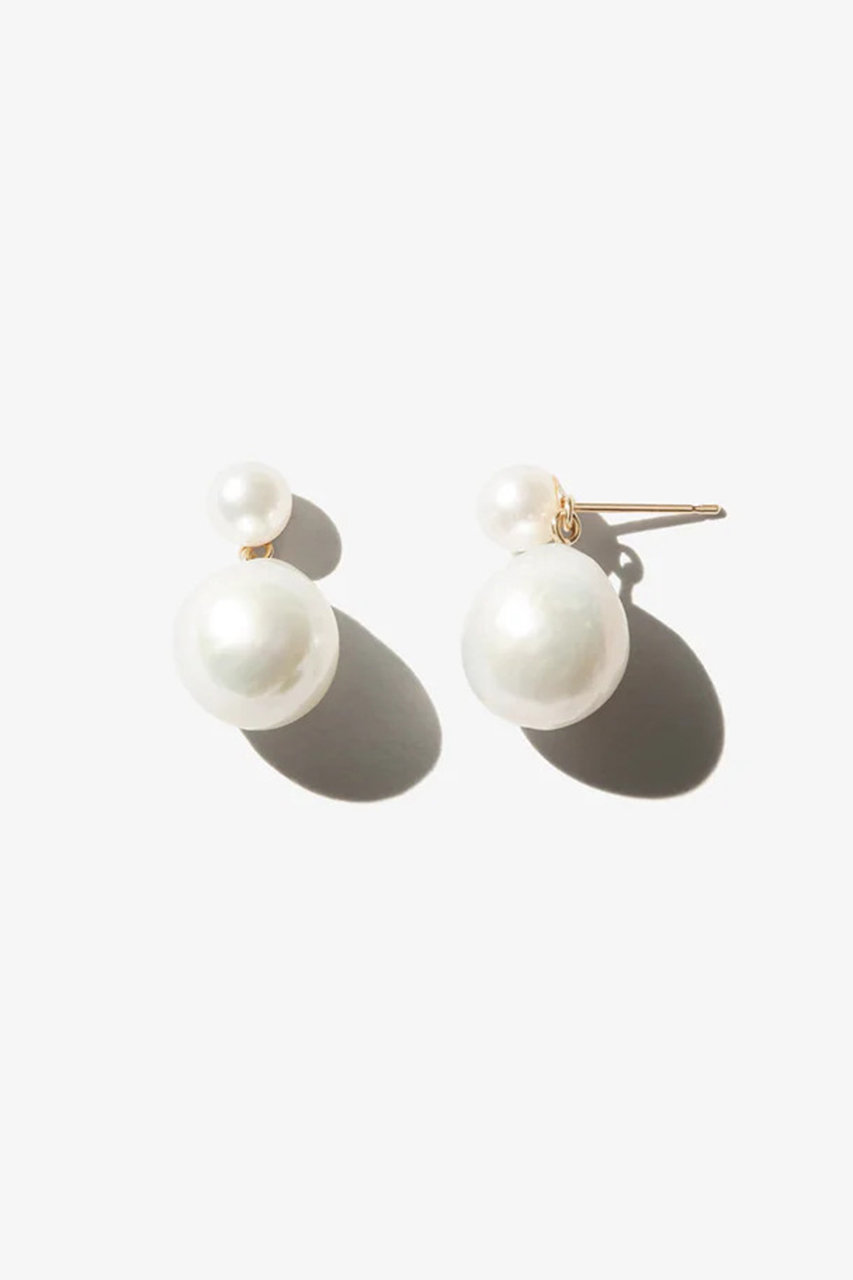 MIZUKI SBE292 バロックパールドロップピアス (イエローゴールド, F) ミズキ ELLE SHOP MIZUKI SBE292 バロックパールドロップピアス (イエローゴールド, F) ミズキ ELLE SHOP