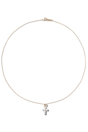 ミズキ/MIZUKIのSBN330X20 パールクロス&チェーンネックレス(150200/150201)