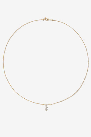 ミズキ/MIZUKIのSBN296 2ドロップダイヤモンドネックレス(150200/150201)