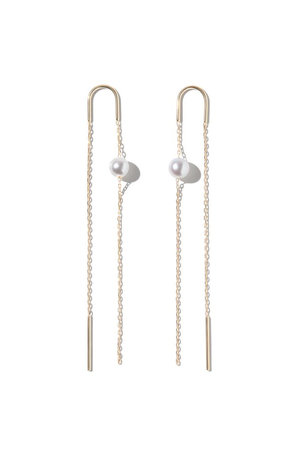 ミズキ/MIZUKIの【2/20 0:00販売開始】SBE455 グレーアコヤパール candy チェーンピアス(150100/150101)