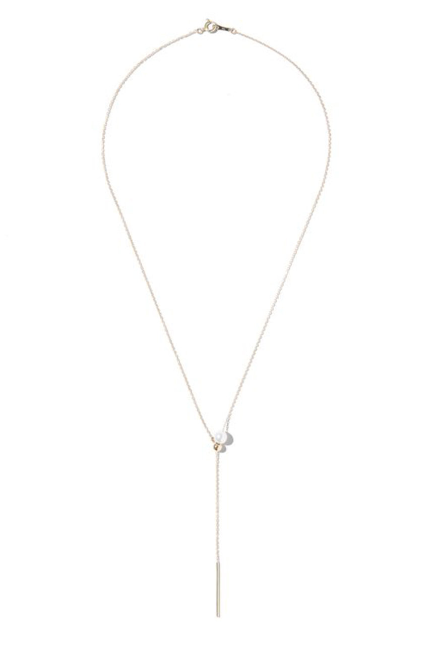 【ELLE SHOP限定】SSBN334 ホワイトアコヤパール candy ラリエットネックレス