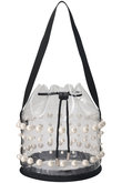 パールPVCバケットバッグ