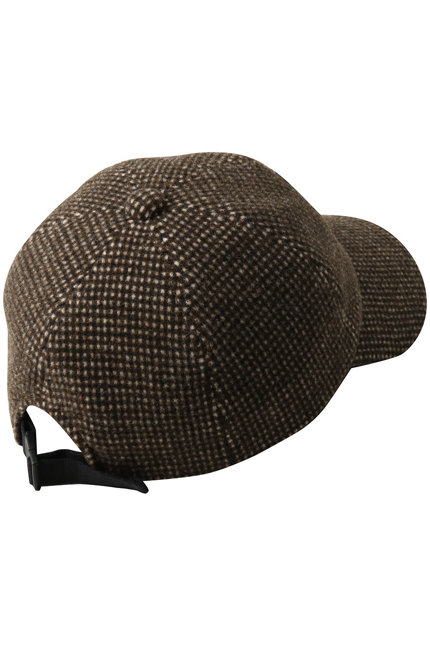 LUDLOW(ラドロー)｜Cap(wool checkered)/ブラウン の通販｜ELLESHOP