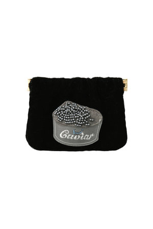 Flex frame pouch S(Caviar)