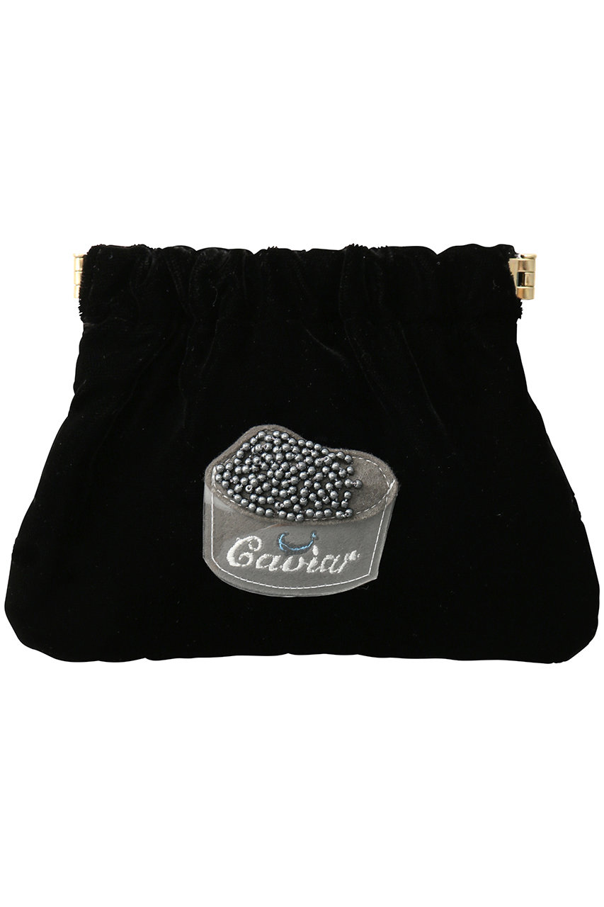 LUDLOW(ラドロー)｜Flex frame pouch M(Caviar)/ブラック の通販