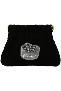 【新品・未使用品】ラドロー キャビア ミニポーチ 黒 LUDLOW(ラドロー)｜Flex frame pouch S(Caviar)/ブラック の通販