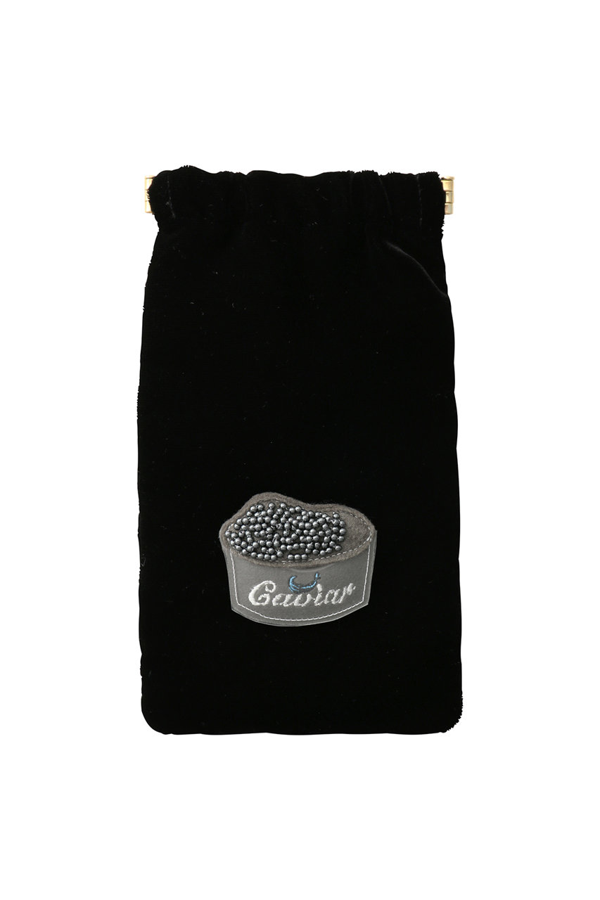 LUDLOW(ラドロー)｜Flex frame pouch L(Caviar)/ブラック の通販