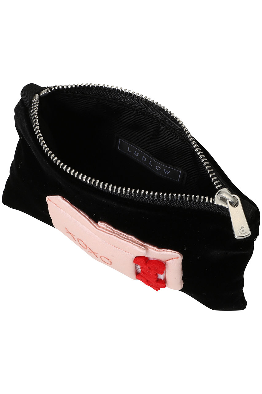 LUDLOW(ラドロー)｜Flat pouch S(Matchsticks)/ブラック の通販