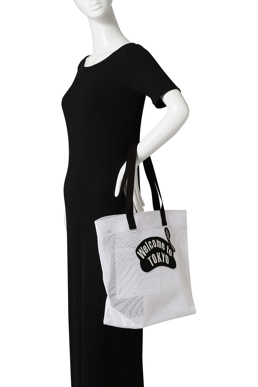 LUDLOW(ラドロー)｜Mesh tote/ホワイト の通販｜ELLESHOP・(エル