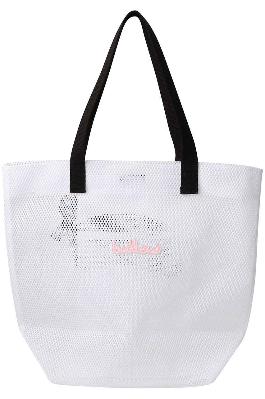 LUDLOW(ラドロー)｜Mesh tote/ホワイト の通販｜ELLESHOP・(エル