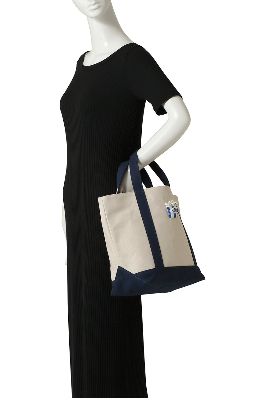 LUDLOW(ラドロー)｜【ELLE SHOP限定】Canvas tote（Popcorn）/ネイビー