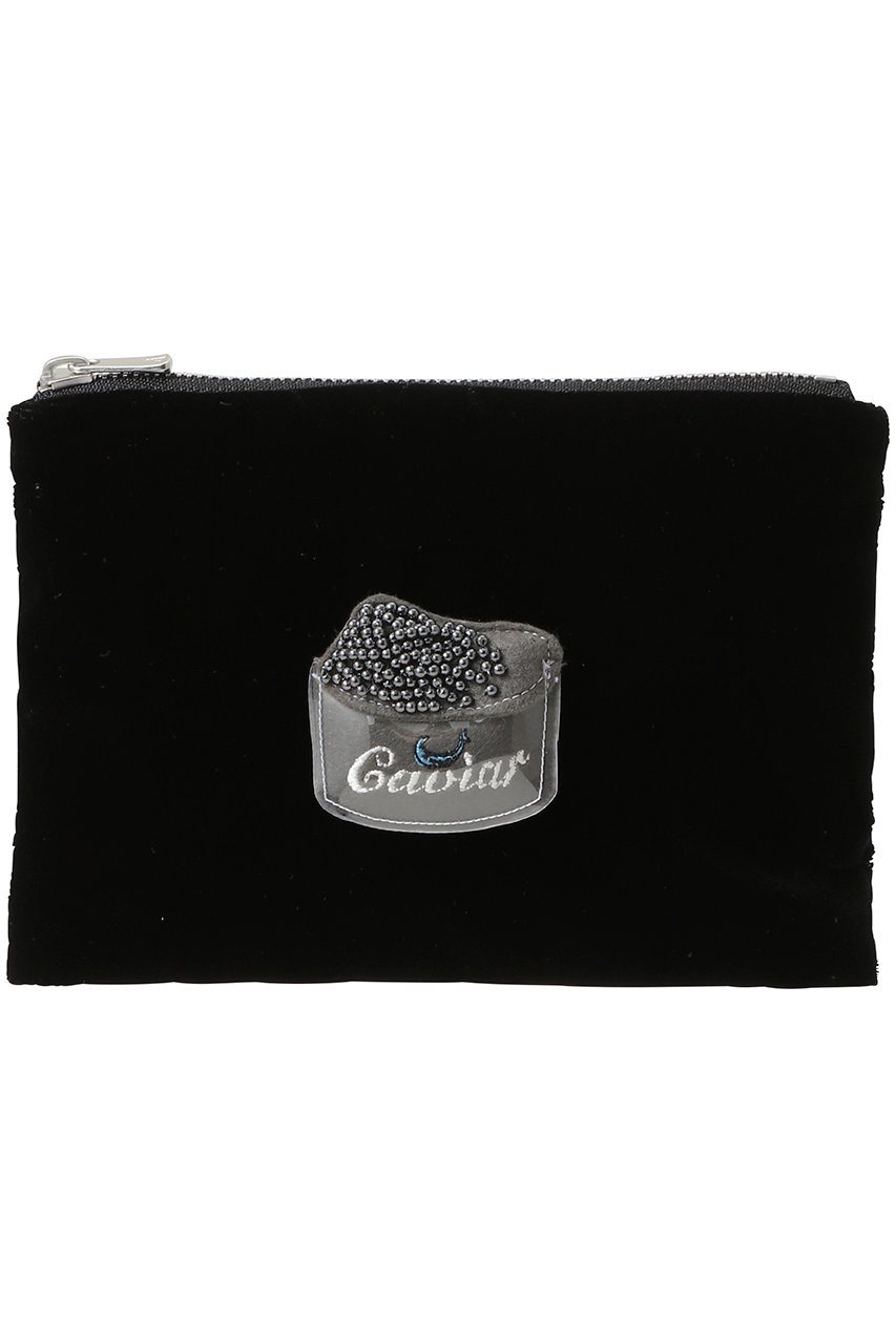 LUDLOW(ラドロー)｜Flat pouch(Caviar)/ブラック の通販｜ELLESHOP