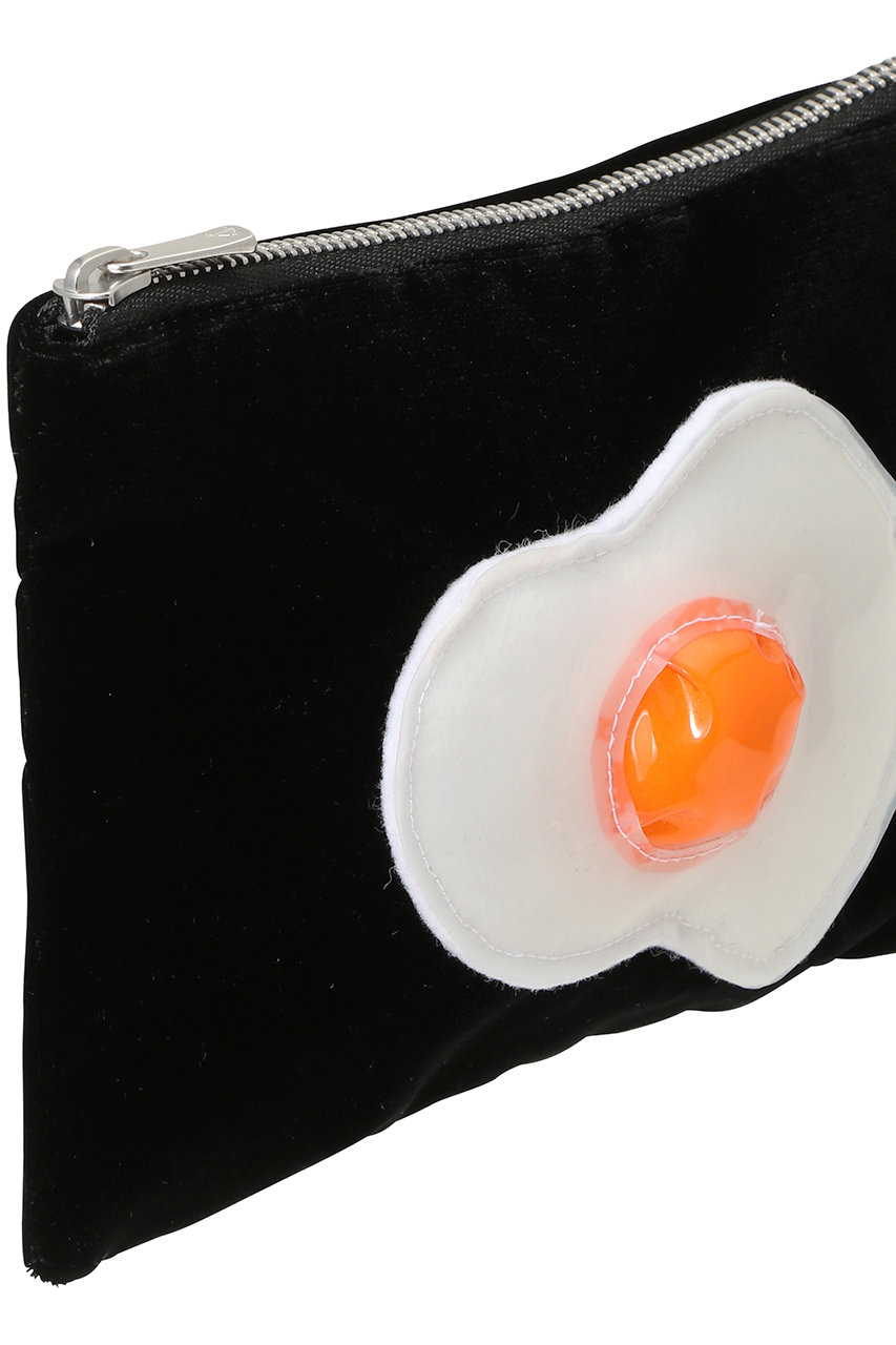 LUDLOW(ラドロー)｜Flat pouch(Sunny-side up)/ブラック の通販