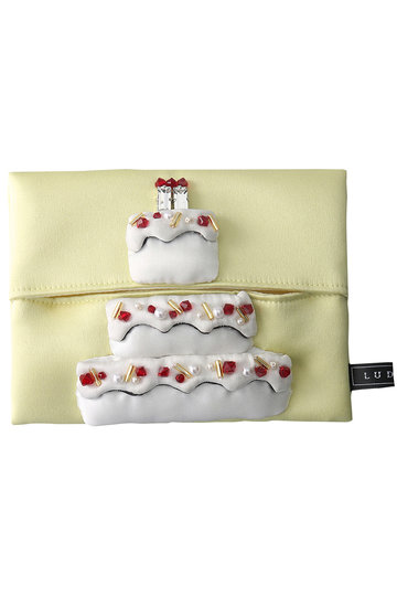 LUDLOW ラドロー 【予約販売】ストロベリーショートケーキティッシュケース イエロー
