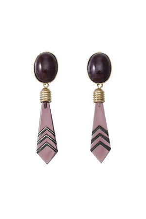 グリン/grenのヴィンテージアローガラスイヤリング