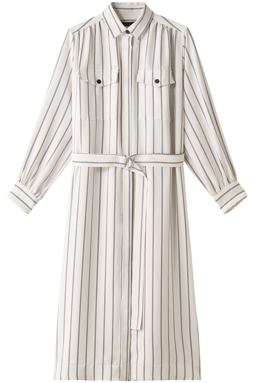 Martinique マルティニーク 比翼シャツワンピース ホワイトストライプ 雑記帳