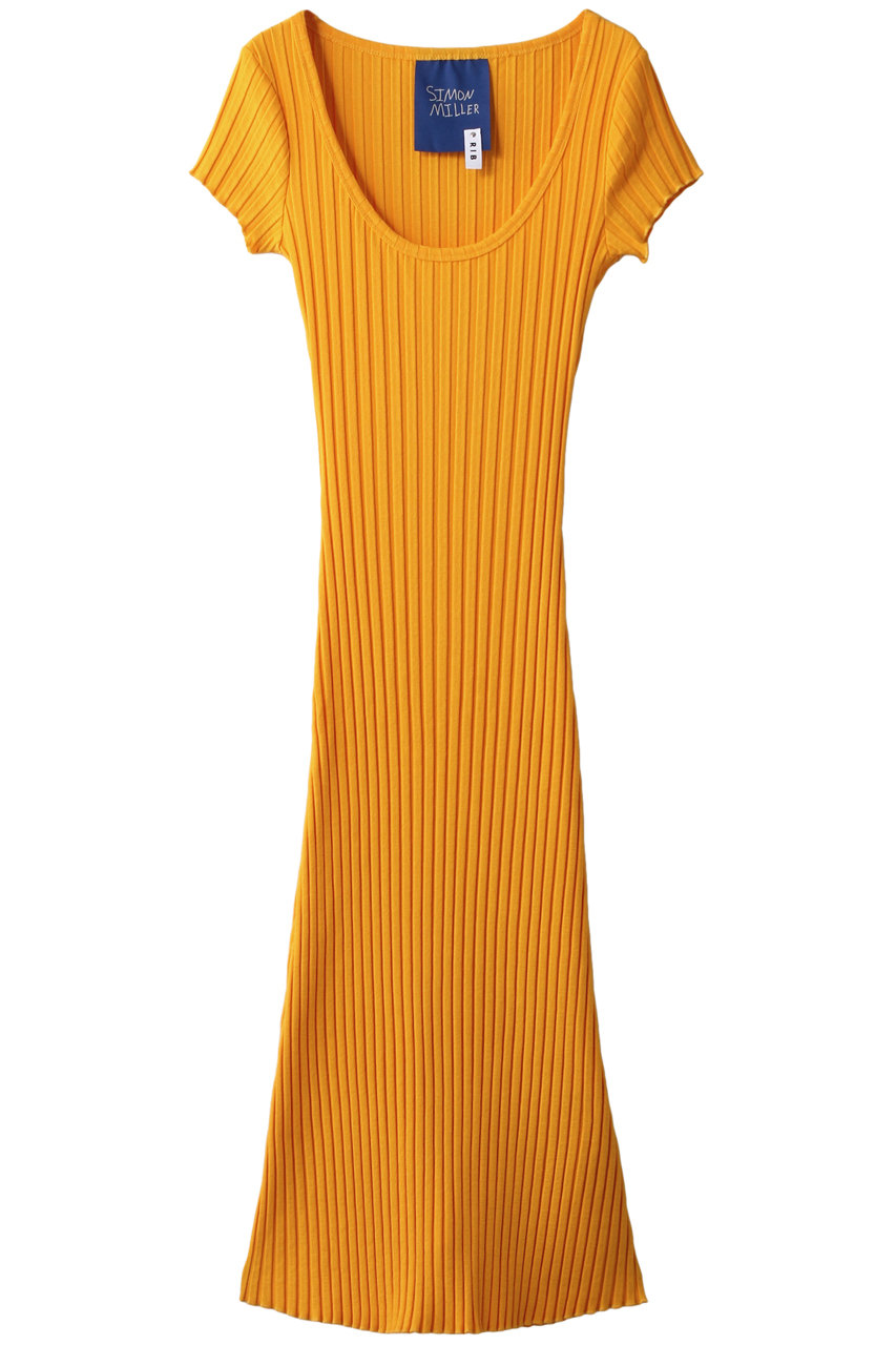 Martinique マルティニーク Simon Miller マイクロモダールリブノースリーブドレス オレンジ の通販 Elleshop エル ショップ