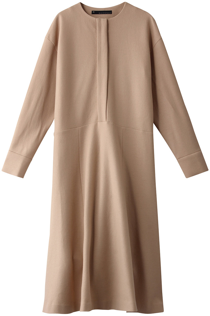 Martinique ウールロングワンピース ベージュ の通販 Elleshop エル ショップ