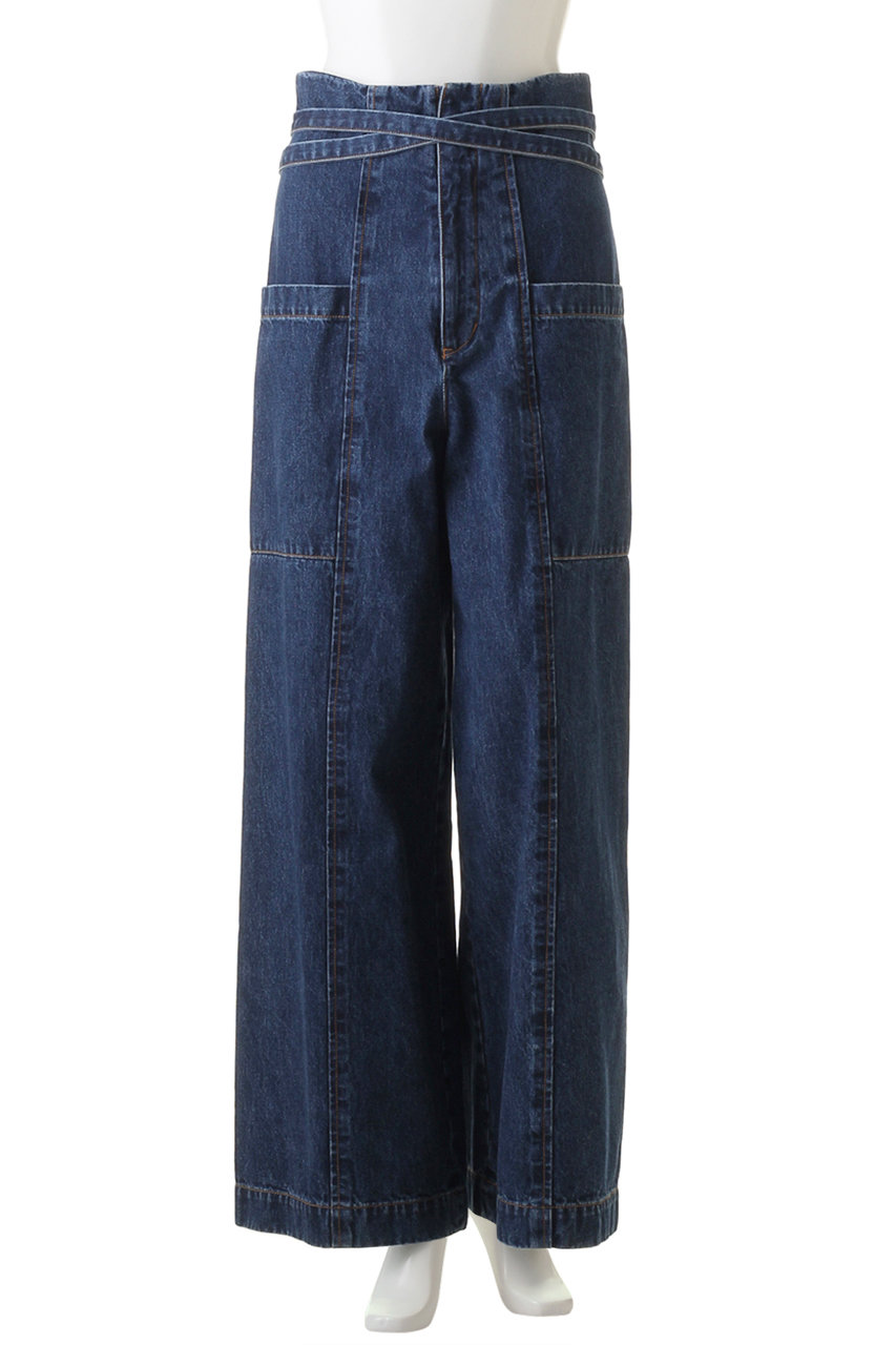 Martinique マルティニーク Currentage Denim ハイウエストデニムパンツ インディゴブルー の通販 Elleshop エル ショップ