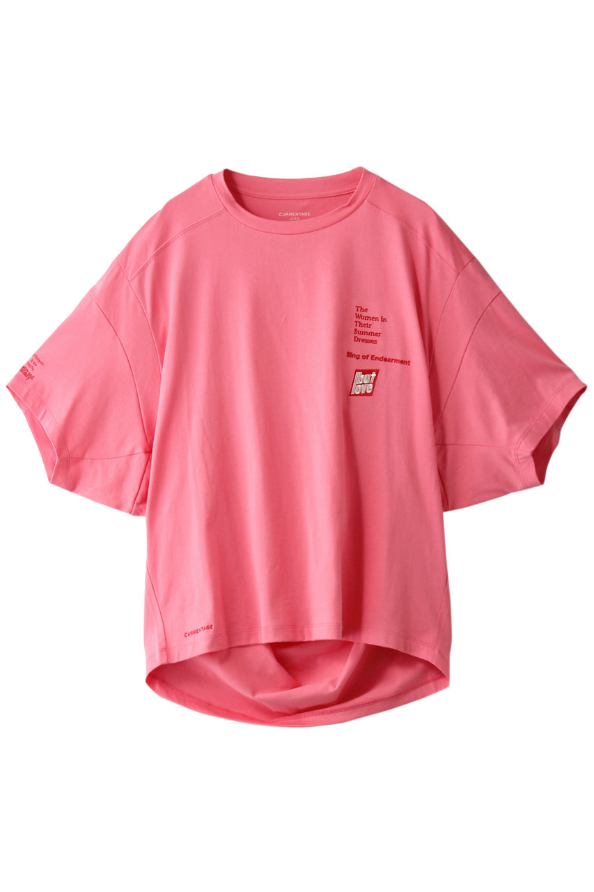SALE 【40%OFF】 martinique マルティニーク 【CURRENTAGE】ORGANIC COTTON BOANICALDYE Tシャツ ピンク