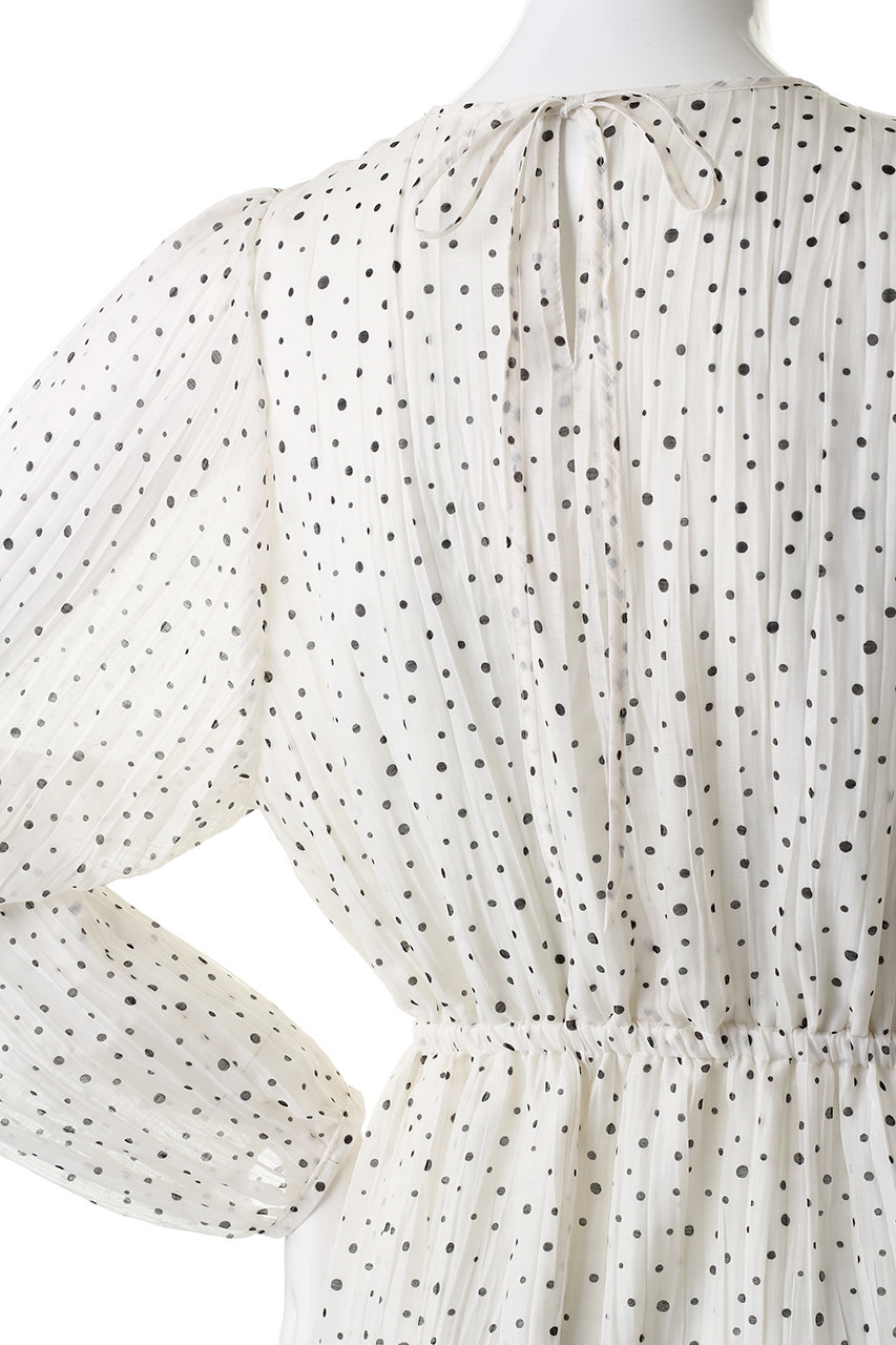 Martinique マルティニーク Sono ドットワンピース ホワイト の通販 Elleshop エル ショップ