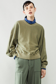 【CURRENTAGE】ORGANIC COTTON BOANICALDYEクルーネックスウェット