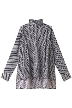 【l’heritage martinique】オプティカルプリントブラウス