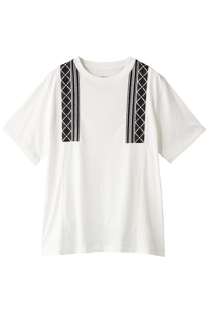 SALE 【50%OFF】 martinique マルティニーク 【CURRENTAGE】刺繍Tシャツ ホワイト